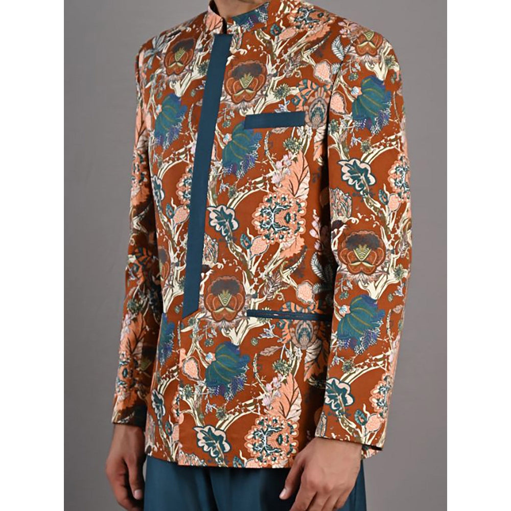 Bohame Ren Digital Print Bandhgala (Set of 2)