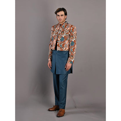 Bohame Watson Multi Jacket with Kurta (Set of 3)