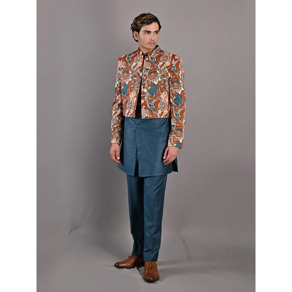 Bohame Watson Multi Jacket with Kurta (Set of 3)