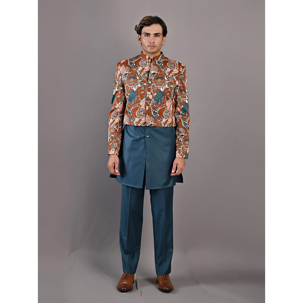 Bohame Watson Multi Jacket with Kurta (Set of 3)