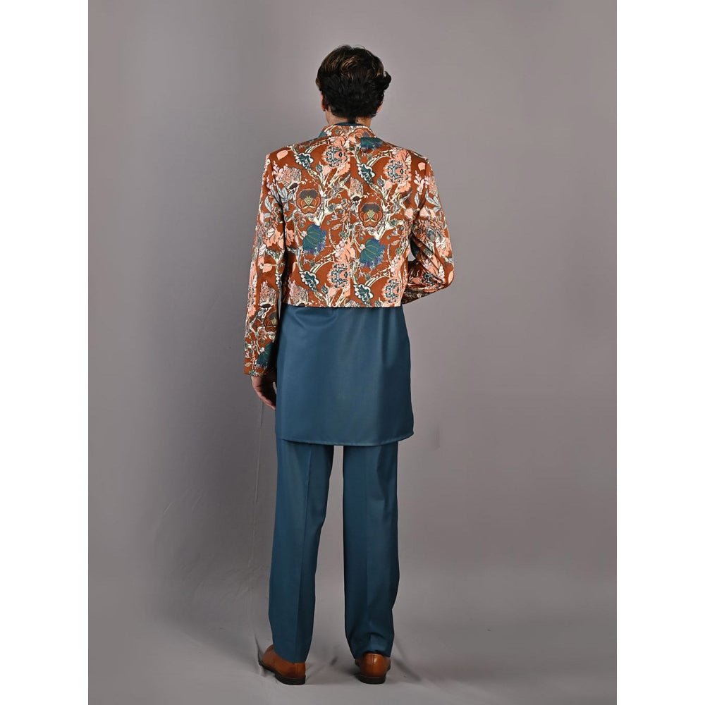 Bohame Watson Multi Jacket with Kurta (Set of 3)