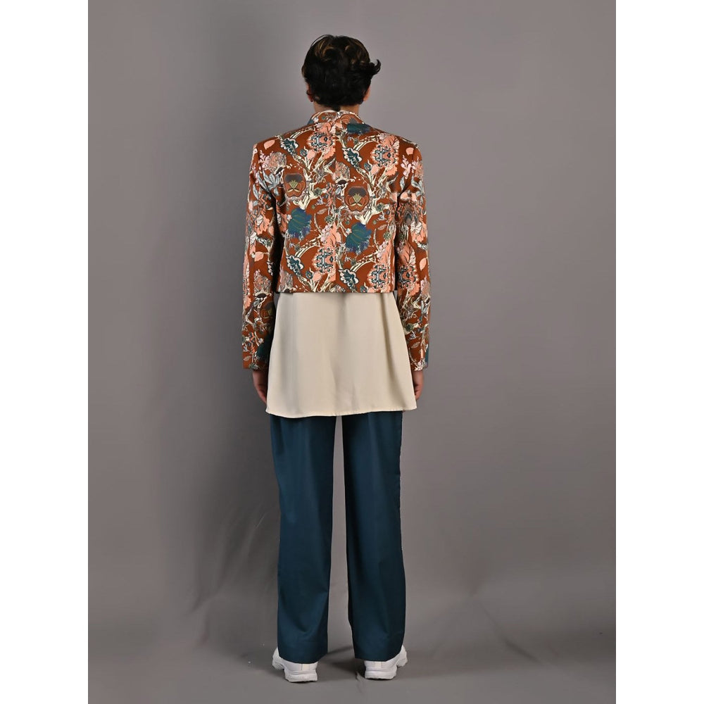 Bohame Ren Digital Print Bandhgala (Set of 3)