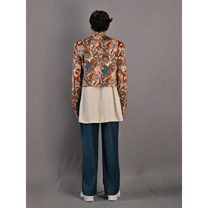 Bohame Ren Digital Print Bandhgala (Set of 3)