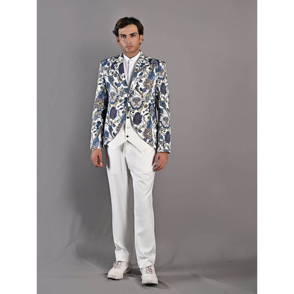 Bohame Gwyn Multi off Digital Print Jacket Set (Set of 2)