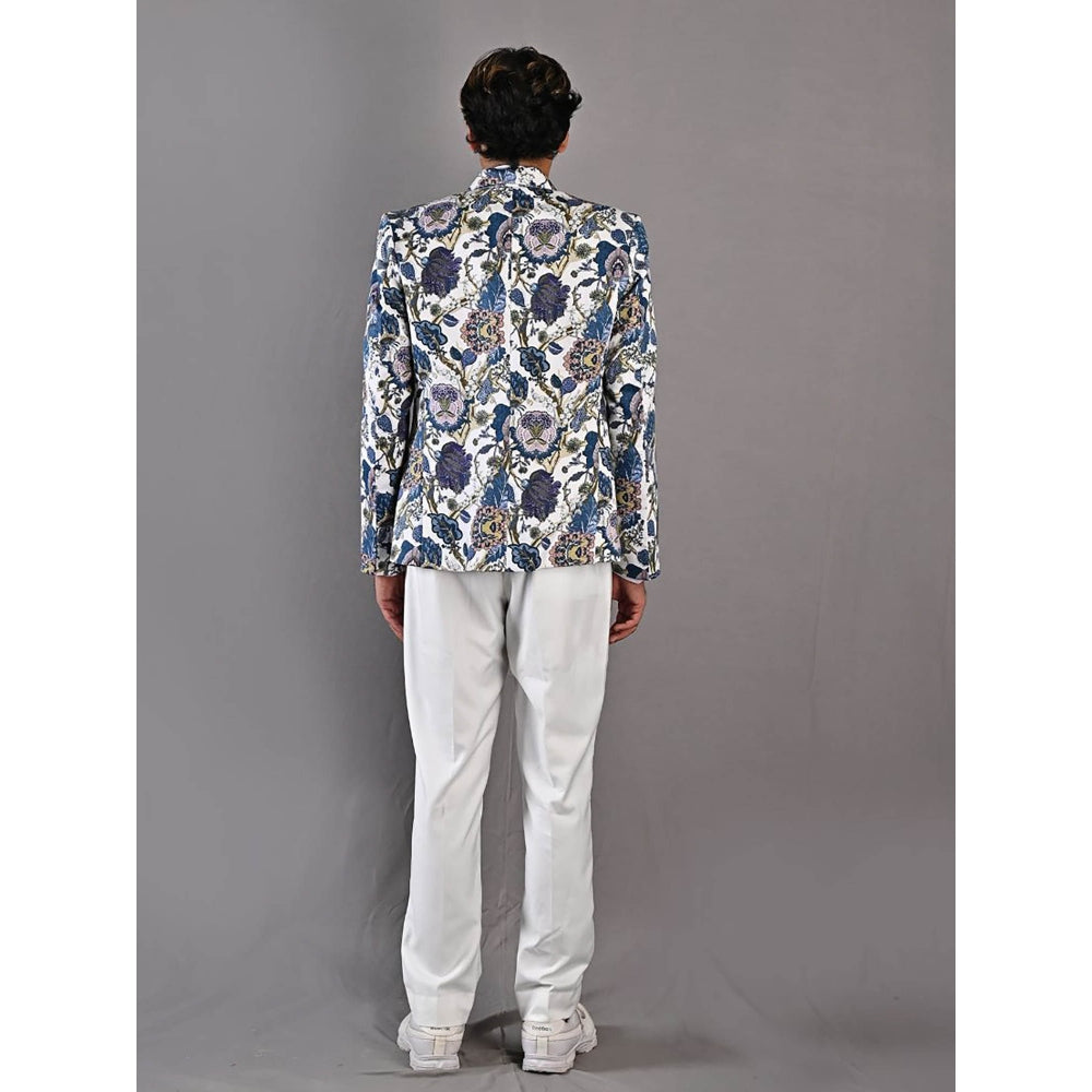 Bohame Gwyn Multi off Digital Print Jacket Set (Set of 2)