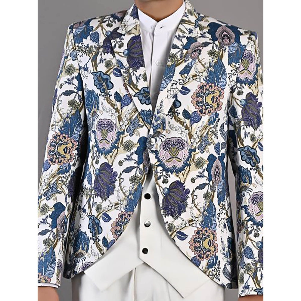 Bohame Gwyn Multi off Digital Print Jacket Set (Set of 2)
