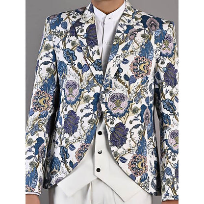 Bohame Gwyn Multi off Digital Print Jacket Set (Set of 2)