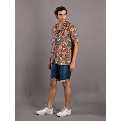 Bohame Oak Multi Maroon Shorts (Set of 2)