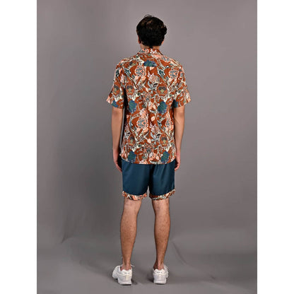 Bohame Oak Multi Maroon Shorts (Set of 2)