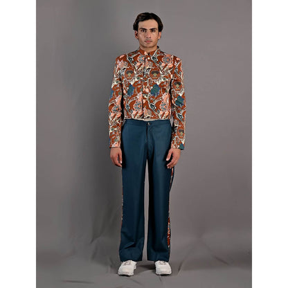 Bohame Vivendel Multi-Maroon Bomber Jacket (Set of 3)