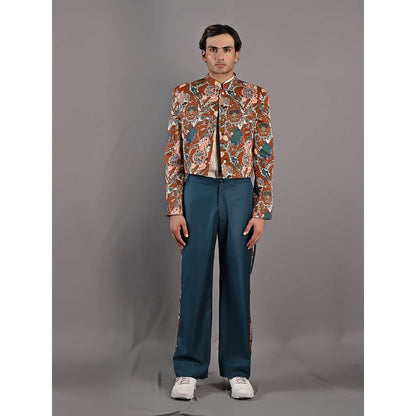 Bohame Vivendel Multi-Maroon Bomber Jacket (Set of 3)