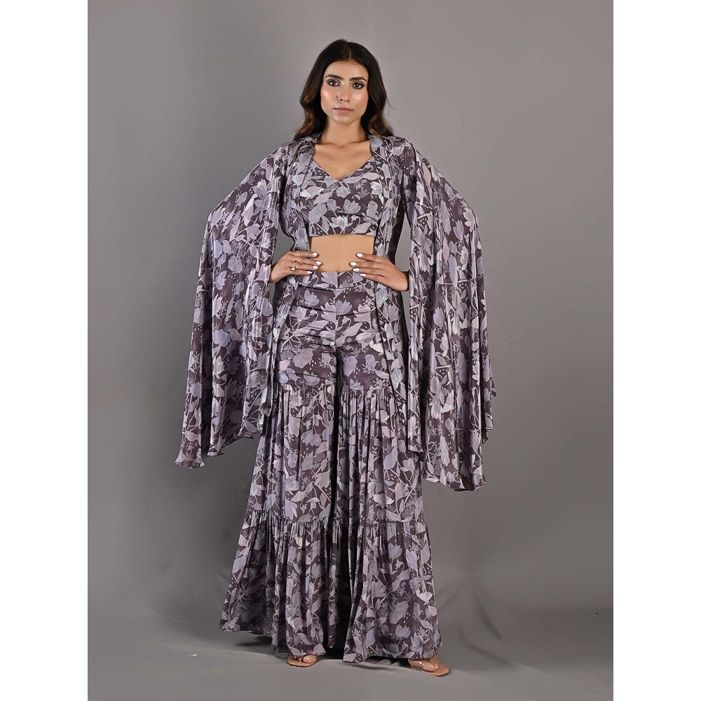 Bohame Voila Multi Mauve Sharara (Set of 3)