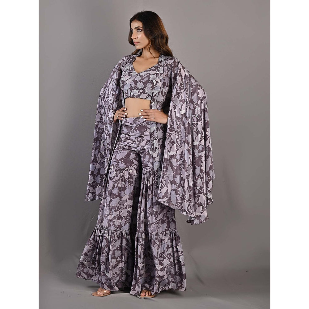 Bohame Voila Multi Mauve Sharara (Set of 3)