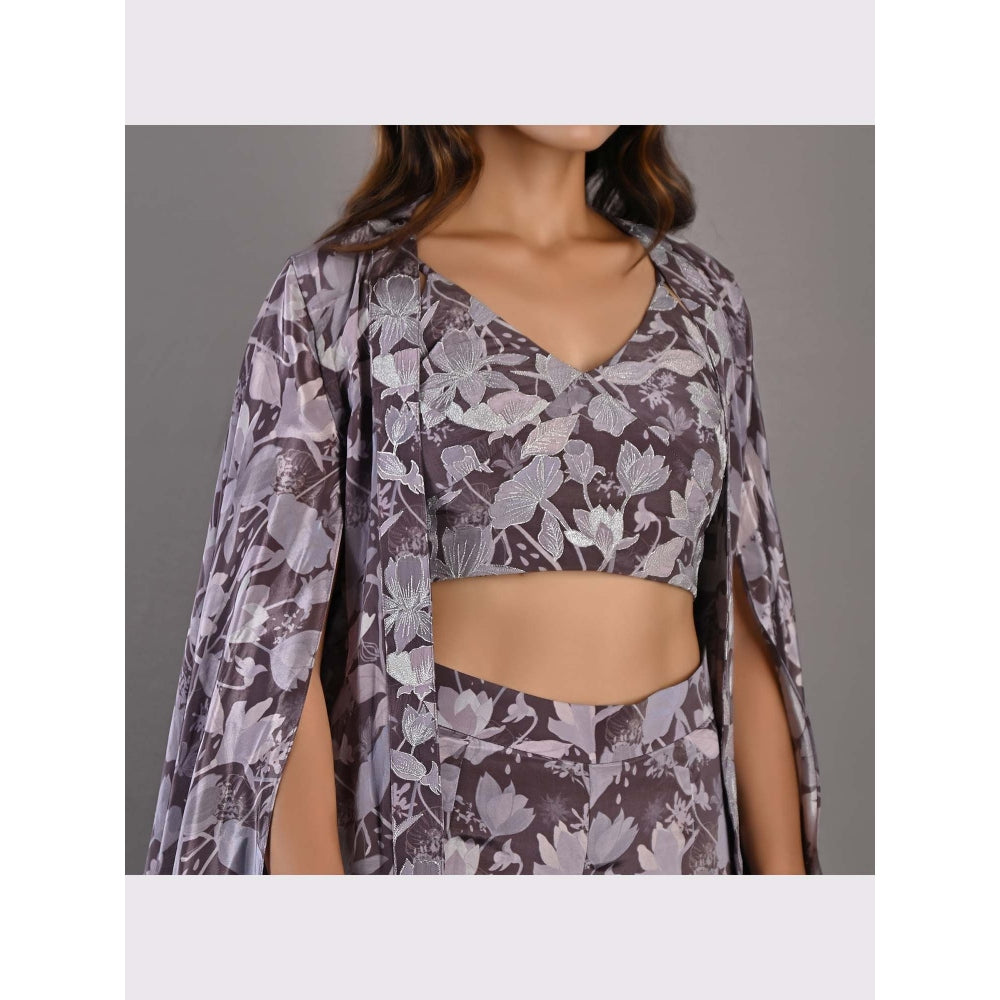 Bohame Voila Multi Mauve Sharara (Set of 3)