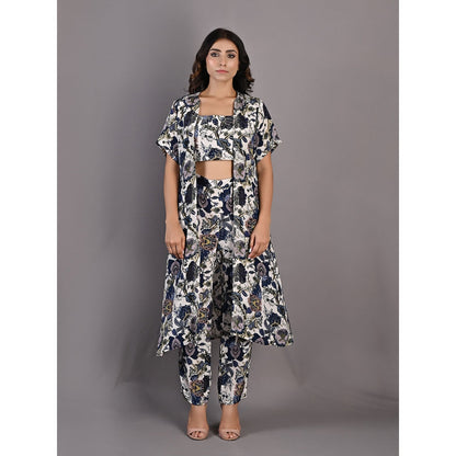 Bohame Alyssa Multi & Off White Co-Ord (Set of 3)