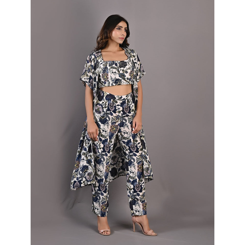 Bohame Alyssa Multi & Off White Co-Ord (Set of 3)