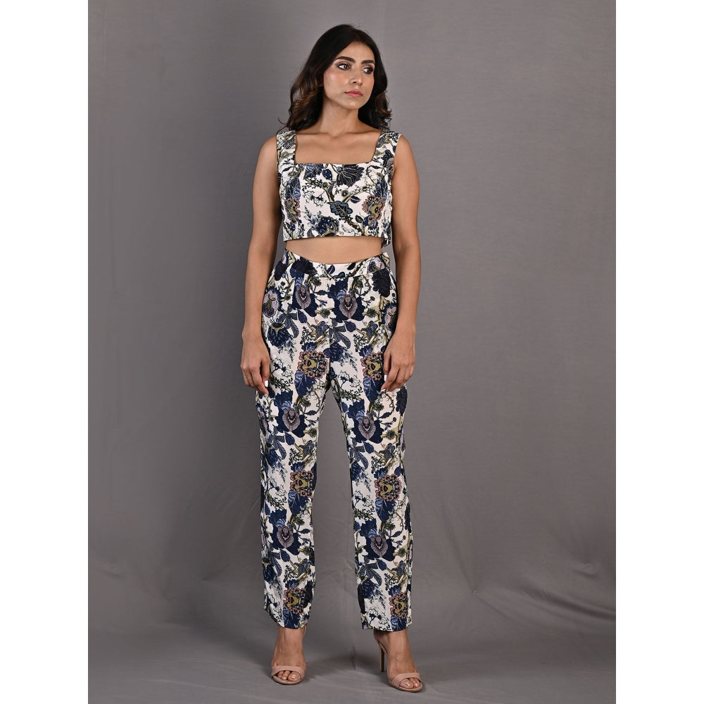 Bohame Alyssa Multi & Off White Co-Ord (Set of 3)