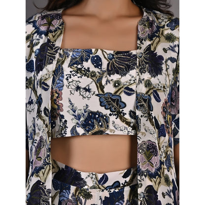 Bohame Alyssa Multi & Off White Co-Ord (Set of 3)