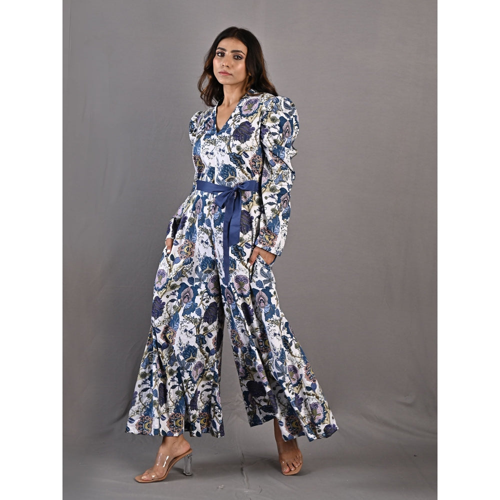 Bohame Daphne Multi & Off White Jumpsuit (Set of 2)