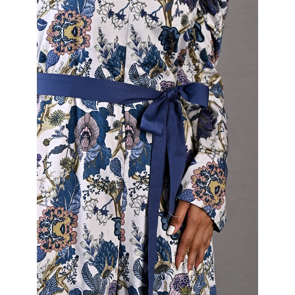 Bohame Daphne Multi & Off White Jumpsuit (Set of 2)