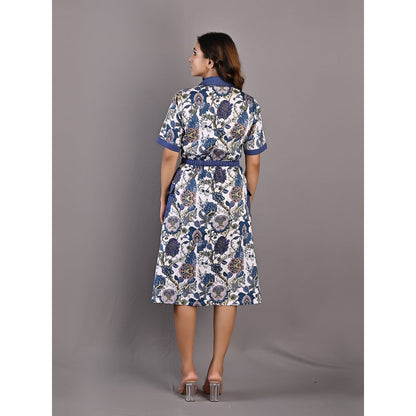 Bohame Delphine Multi & Off White Shirt Dress