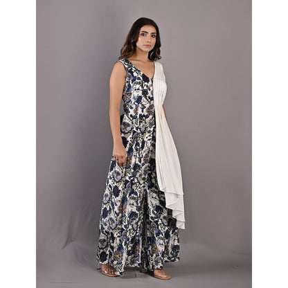 Bohame Abelia Multi & Off White Jumpsuit
