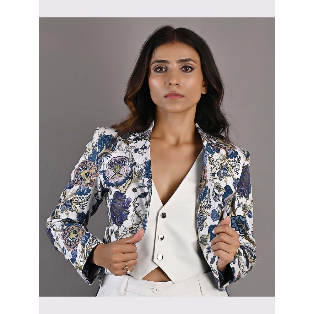 Bohame Cliantha Multi & Off White Jacket (Set of 2)