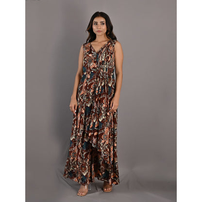 Bohame Fern Multi & Maroon Jumpsuit