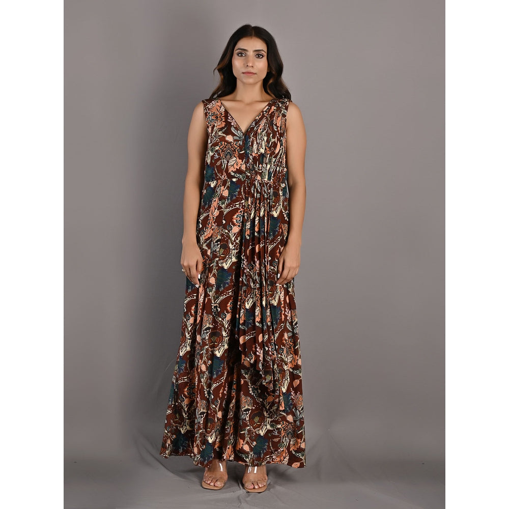 Bohame Fern Multi & Maroon Jumpsuit