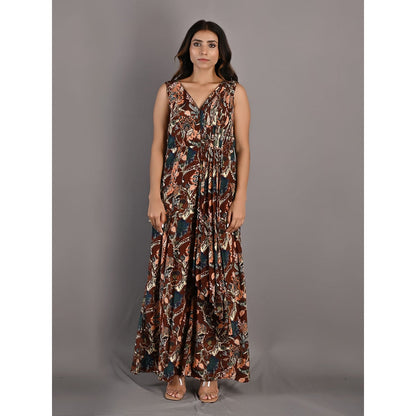 Bohame Fern Multi & Maroon Jumpsuit