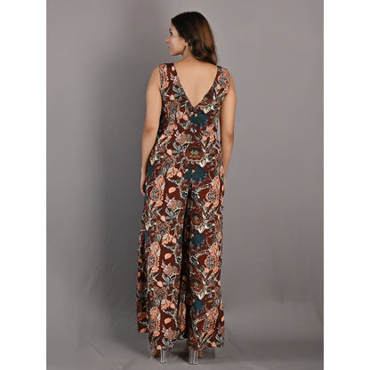 Bohame Fern Multi & Maroon Jumpsuit