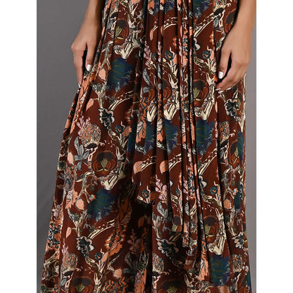 Bohame Fern Multi & Maroon Jumpsuit