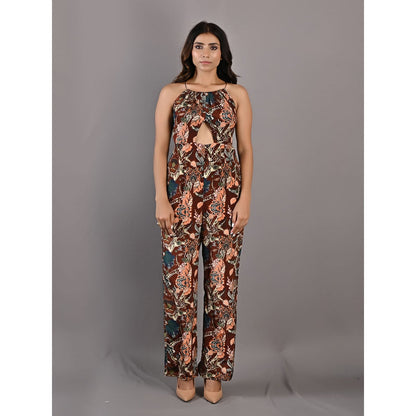 Bohame Primrose Multi & Maroon Jumpsuit