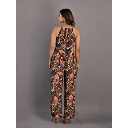 Bohame Primrose Multi & Maroon Jumpsuit
