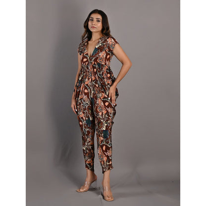 Bohame Varda Multi & Maroon Jumpsuit