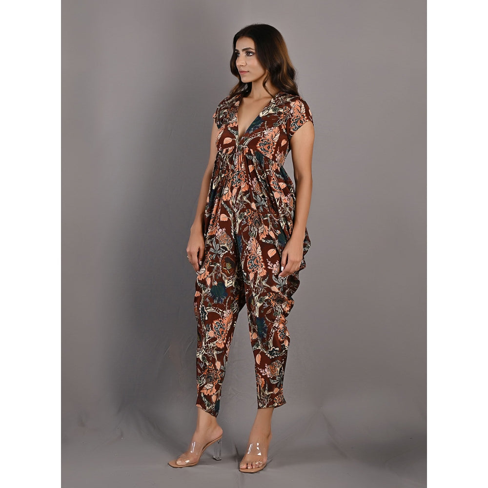 Bohame Varda Multi & Maroon Jumpsuit