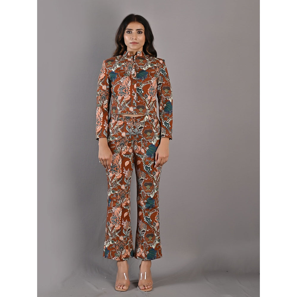 Bohame Maryam Multi & Maroon Jacket (Set of 2)