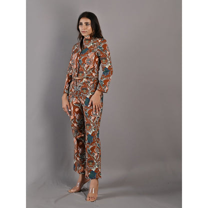 Bohame Maryam Multi & Maroon Jacket (Set of 2)