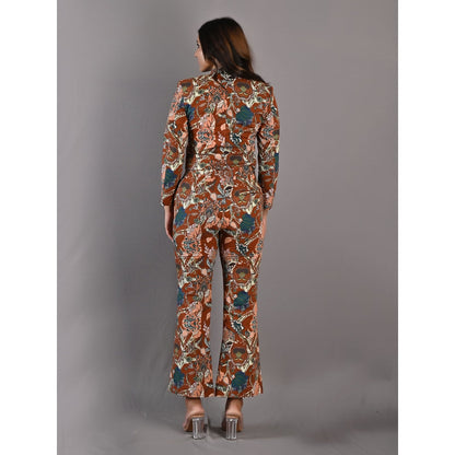 Bohame Maryam Multi & Maroon Jacket (Set of 2)