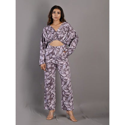 Bohame Ayana Purple & Mauve Jumpsuit