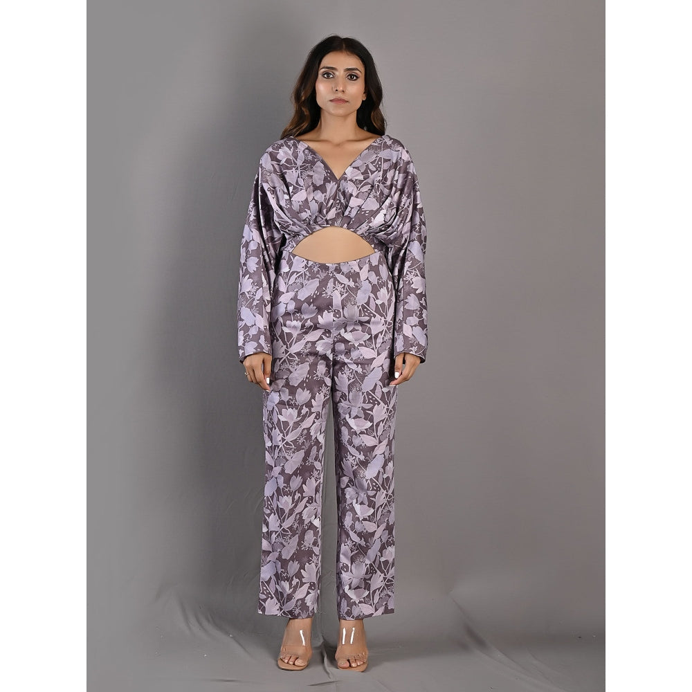 Bohame Ayana Purple & Mauve Jumpsuit