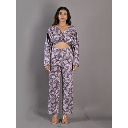 Bohame Ayana Purple & Mauve Jumpsuit