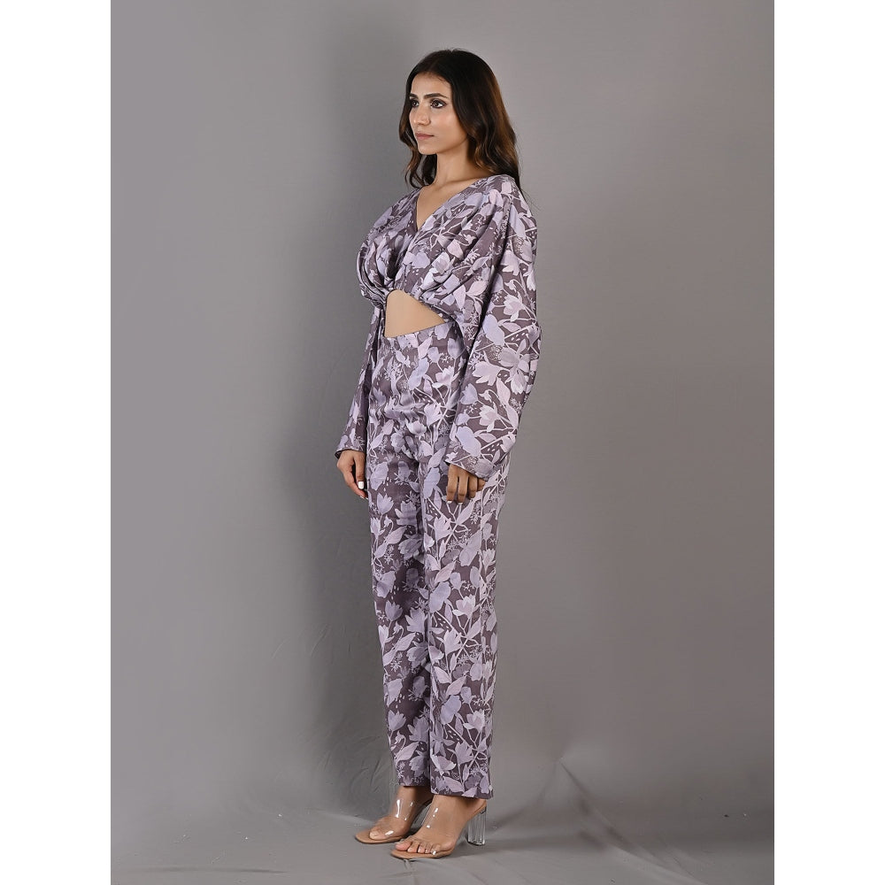 Bohame Ayana Purple & Mauve Jumpsuit