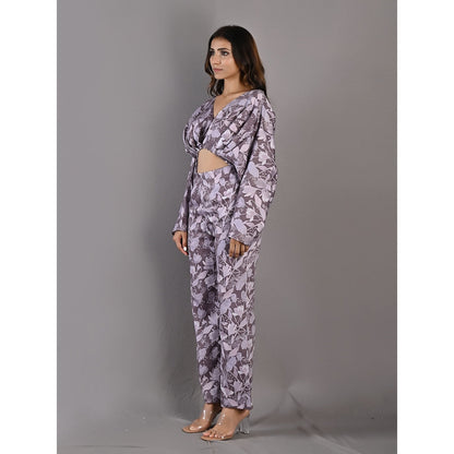 Bohame Ayana Purple & Mauve Jumpsuit
