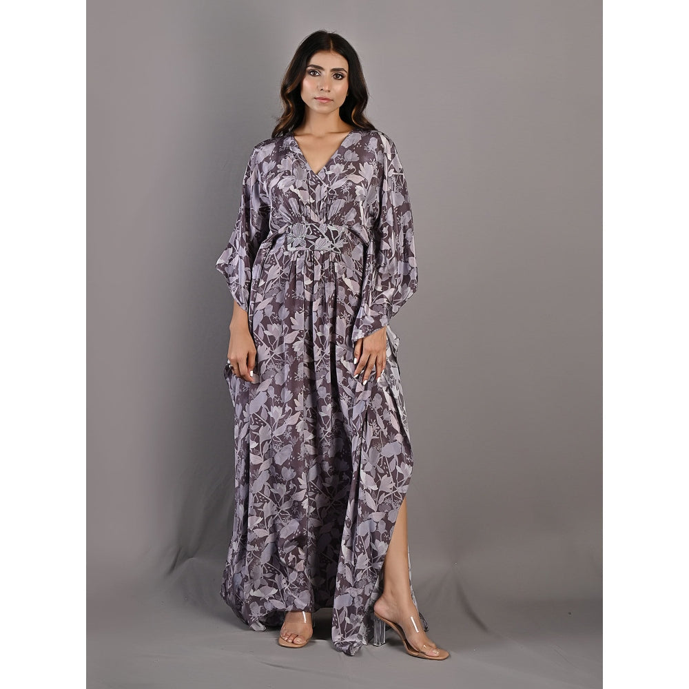 Bohame Chrystana Purple & Mauve Kaftan