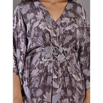 Bohame Chrystana Purple & Mauve Kaftan