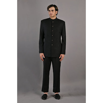 Bohame Aragorn Embroidered Bandhgala (Set of 2)