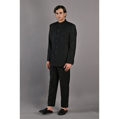 Bohame Aragorn Embroidered Bandhgala (Set of 2)