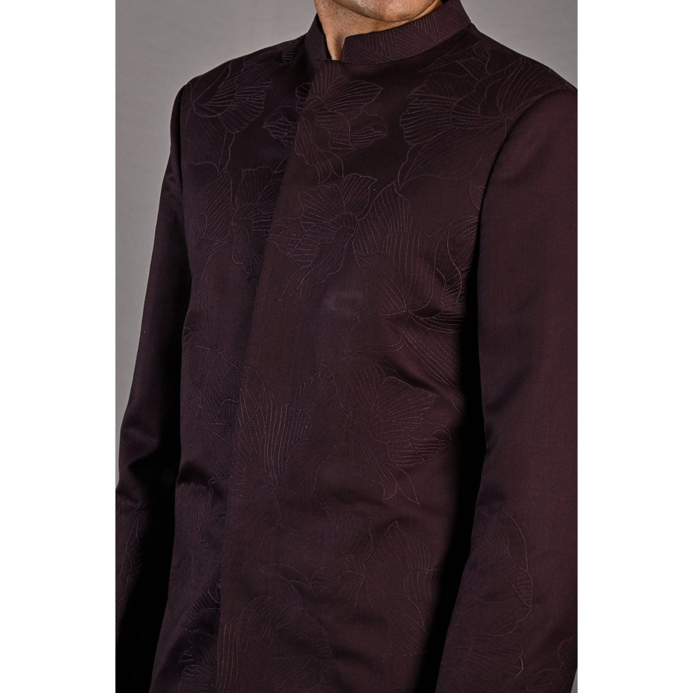 Bohame Casper Embroidered Bandhgala (Set of 2)