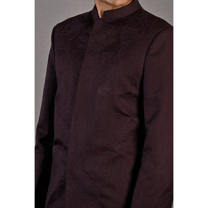 Bohame Casper Embroidered Bandhgala (Set of 2)